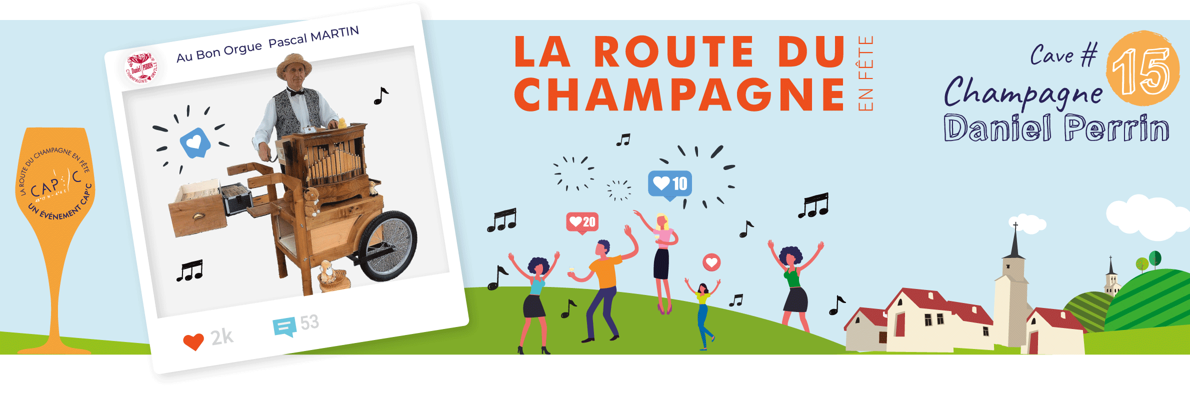 Animation Route du Champagne en Fête 2022 - Cave n°15 Orgue de Barbarie