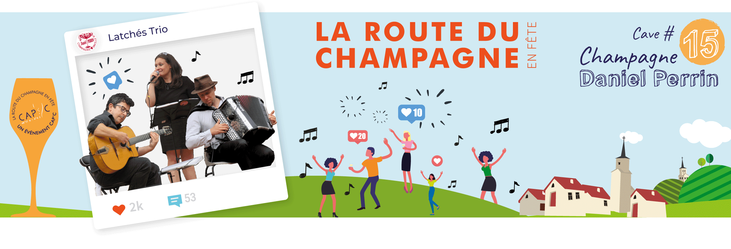 Animation Route du Champagne en Fête 2022 - Cave n°15 Latches Trio