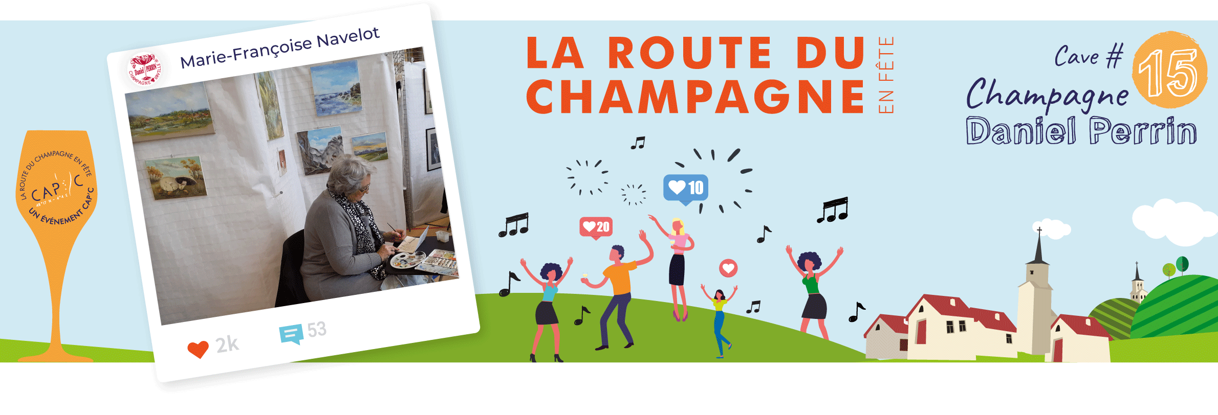 Animation Route du Champagne en Fête 2022 - Cave n°15 Peintres