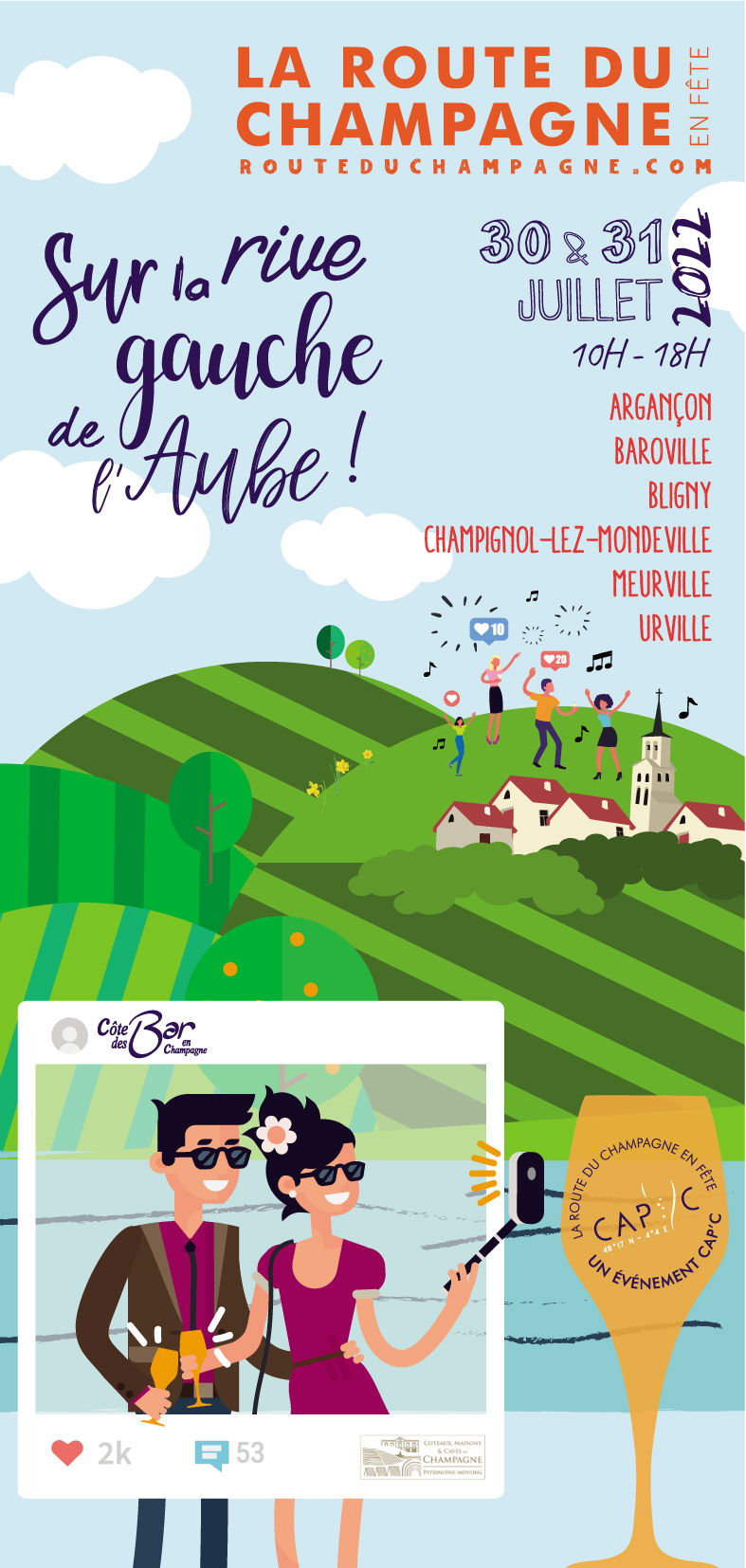 Visuel Flyer Route du Champagne en Fête 2022